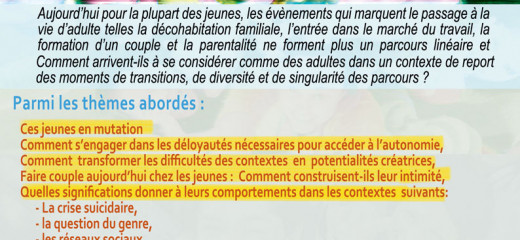 5ème Carrefour Clinique Ceccof : Jeunes de 16 à 25 ans